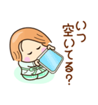 ☆笑顔で元気☆お誘いスタンプ（個別スタンプ：27）