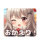 お彼岸を過ごすヒガンバナみなみちゃん（個別スタンプ：6）