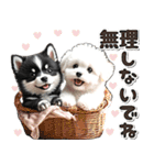 豆柴(黒柴)♡ゴールデンドゥードル DOGs（個別スタンプ：28）