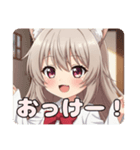 赤いリボンのみなみちゃんスタンプ（個別スタンプ：5）