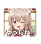 赤いリボンのみなみちゃんスタンプ（個別スタンプ：9）