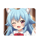 赤いリボンのみなみちゃんスタンプ（個別スタンプ：17）