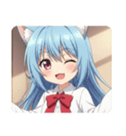 赤いリボンのみなみちゃんスタンプ（個別スタンプ：18）