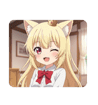 赤いリボンのみなみちゃんスタンプ（個別スタンプ：19）