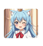 赤いリボンのみなみちゃんスタンプ（個別スタンプ：20）