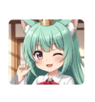 赤いリボンのみなみちゃんスタンプ（個別スタンプ：22）