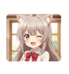 赤いリボンのみなみちゃんスタンプ（個別スタンプ：23）