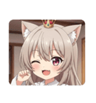 赤いリボンのみなみちゃんスタンプ（個別スタンプ：25）