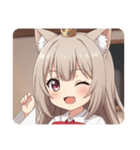 赤いリボンのみなみちゃんスタンプ（個別スタンプ：26）