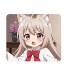 赤いリボンのみなみちゃんスタンプ（個別スタンプ：30）