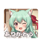 赤いリボンのみなみちゃんスタンプ②（個別スタンプ：6）