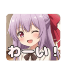 赤いリボンのみなみちゃんスタンプ②（個別スタンプ：11）