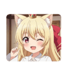 赤いリボンのみなみちゃんスタンプ②（個別スタンプ：17）