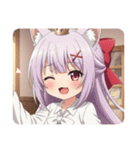 赤いリボンのみなみちゃんスタンプ②（個別スタンプ：19）