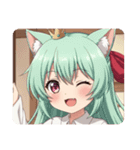 赤いリボンのみなみちゃんスタンプ②（個別スタンプ：21）