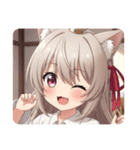 赤いリボンのみなみちゃんスタンプ②（個別スタンプ：26）