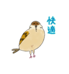 もふふふスズメ(3)  (秋)（個別スタンプ：23）