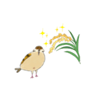 もふふふスズメ(3)  (秋)（個別スタンプ：34）