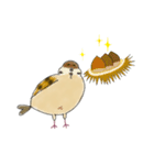 もふふふスズメ(3)  (秋)（個別スタンプ：36）