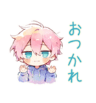 二度寝なジト目パーカーくん★（個別スタンプ：3）