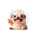パグかわいさ爆発（個別スタンプ：18）