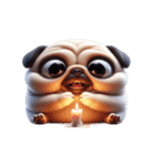 パグかわいさ爆発（個別スタンプ：30）