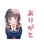 制服の女の子★秋のメッセージ（個別スタンプ：3）