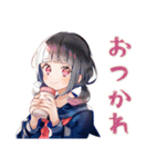 制服の女の子★秋のメッセージ（個別スタンプ：7）