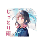 制服の女の子★秋のメッセージ（個別スタンプ：22）