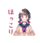制服の女の子★秋のメッセージ（個別スタンプ：29）