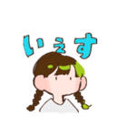 手描きゆるポップ女子（個別スタンプ：8）