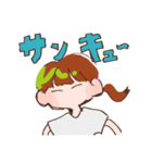 手描きゆるポップ女子（個別スタンプ：10）