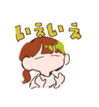 手描きゆるポップ女子（個別スタンプ：24）