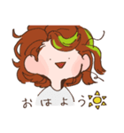 手描きゆるポップ女子（個別スタンプ：36）