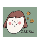 ラビットと女の子（個別スタンプ：2）