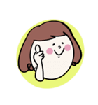 ラビットと女の子（個別スタンプ：7）
