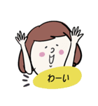 ラビットと女の子（個別スタンプ：10）
