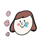 ラビットと女の子（個別スタンプ：12）