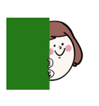 ラビットと女の子（個別スタンプ：13）