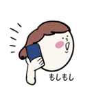 ラビットと女の子（個別スタンプ：18）