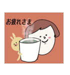 ラビットと女の子（個別スタンプ：21）