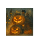 ハロウィン列車とゴーストの仲間たち（個別スタンプ：9）
