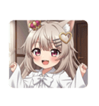ハートのみなみちゃんスタンプ（個別スタンプ：29）