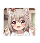 ハートのみなみちゃんスタンプ（個別スタンプ：31）