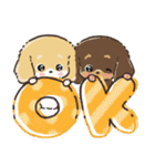 【犬の日】愛犬♡ダックスフンド★ご挨拶（個別スタンプ：1）