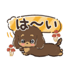 【犬の日】愛犬♡ダックスフンド★ご挨拶（個別スタンプ：2）