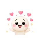▶︎【るるものやさしいじかん♡】ハート①（個別スタンプ：5）
