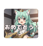 ロボットに乗るみなみスタンプ（個別スタンプ：7）