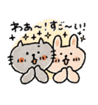 毎日使えるうさぎ♡ネコ♡秋（個別スタンプ：19）