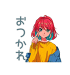 クールなお姉さん★業務連絡（個別スタンプ：22）